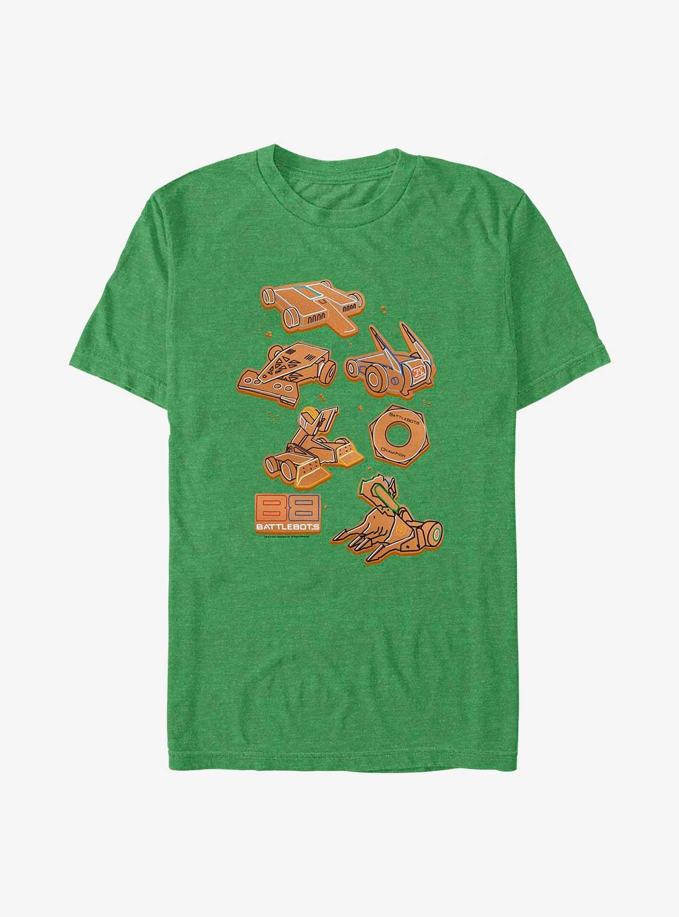 BattleBots Gingerbead Bots T-Shirt, KEL HTR, hi-res