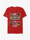 BattleBots It's Robot Fighting TIme Ugly Holiday T-Shirt, RED, hi-res