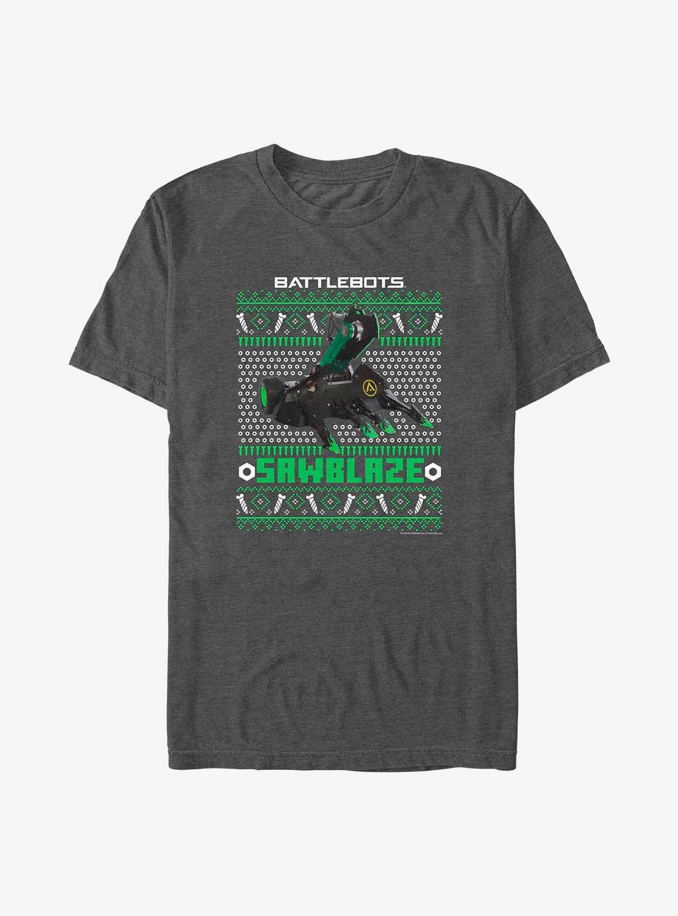 BattleBots Sawblaze Ugly Holiday T-Shirt, , hi-res