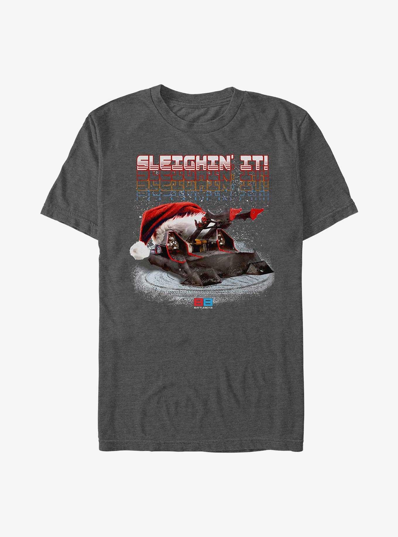 BattleBots Sleigh It T-Shirt, CHAR HTR, hi-res
