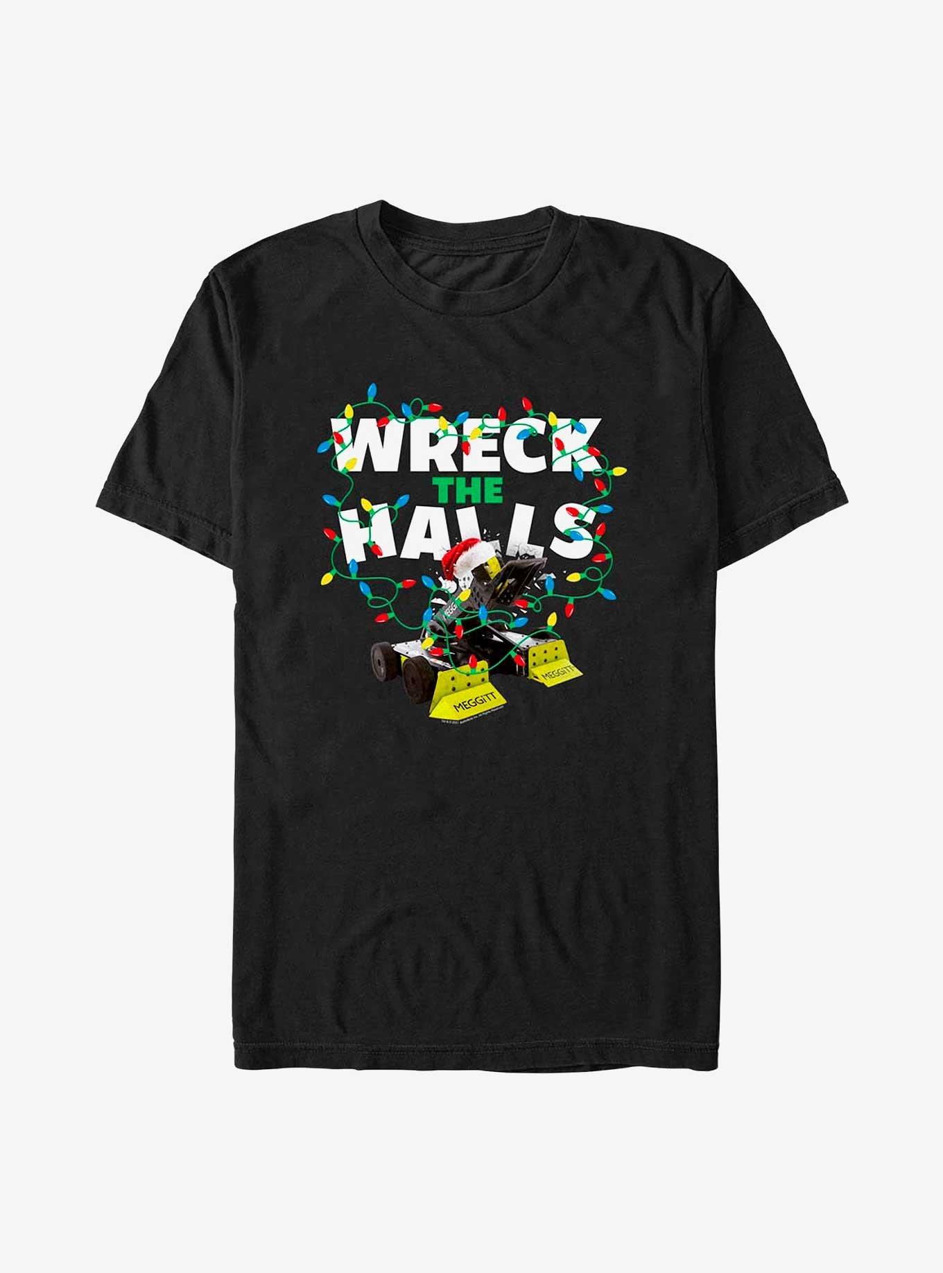 BattleBots Wreck The Halls T-Shirt, BLACK, hi-res