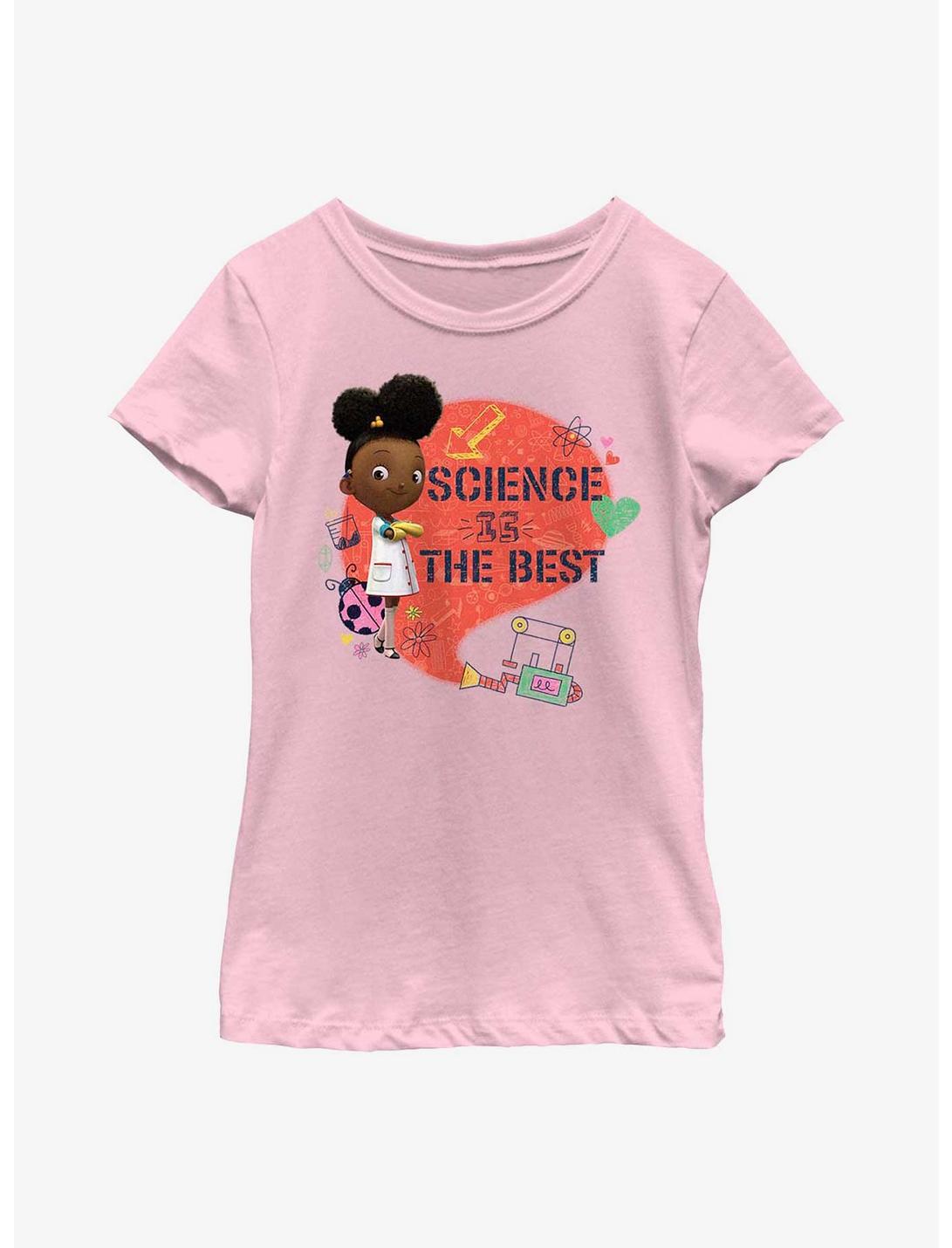 Ada Twist, Scientist Science Doodle Youth Girls T-Shirt, PINK, hi-res