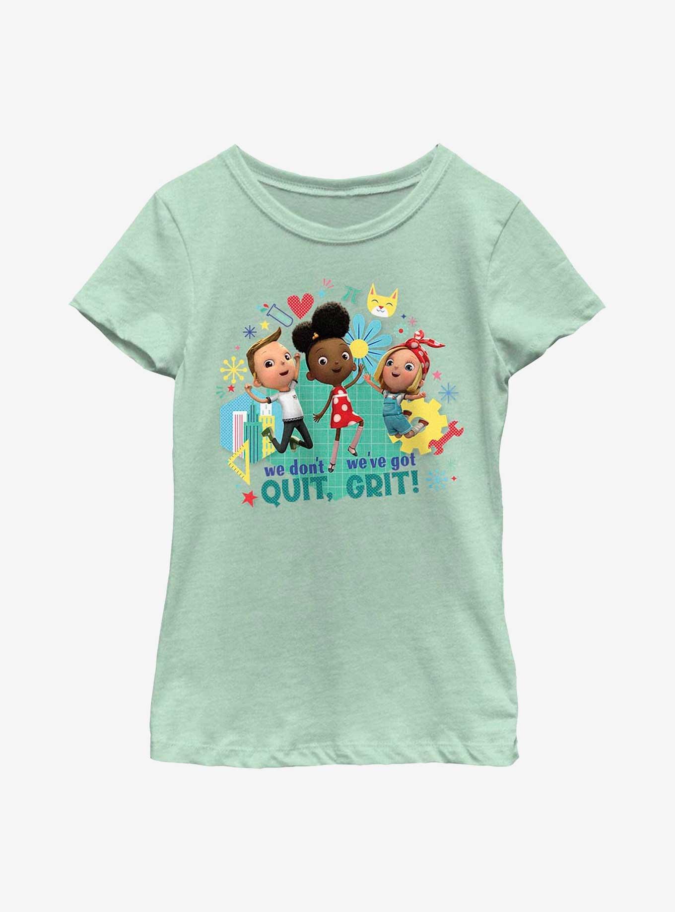 Ada Twist, Scientist We've Got Grit Youth Girls T-Shirt, MINT, hi-res