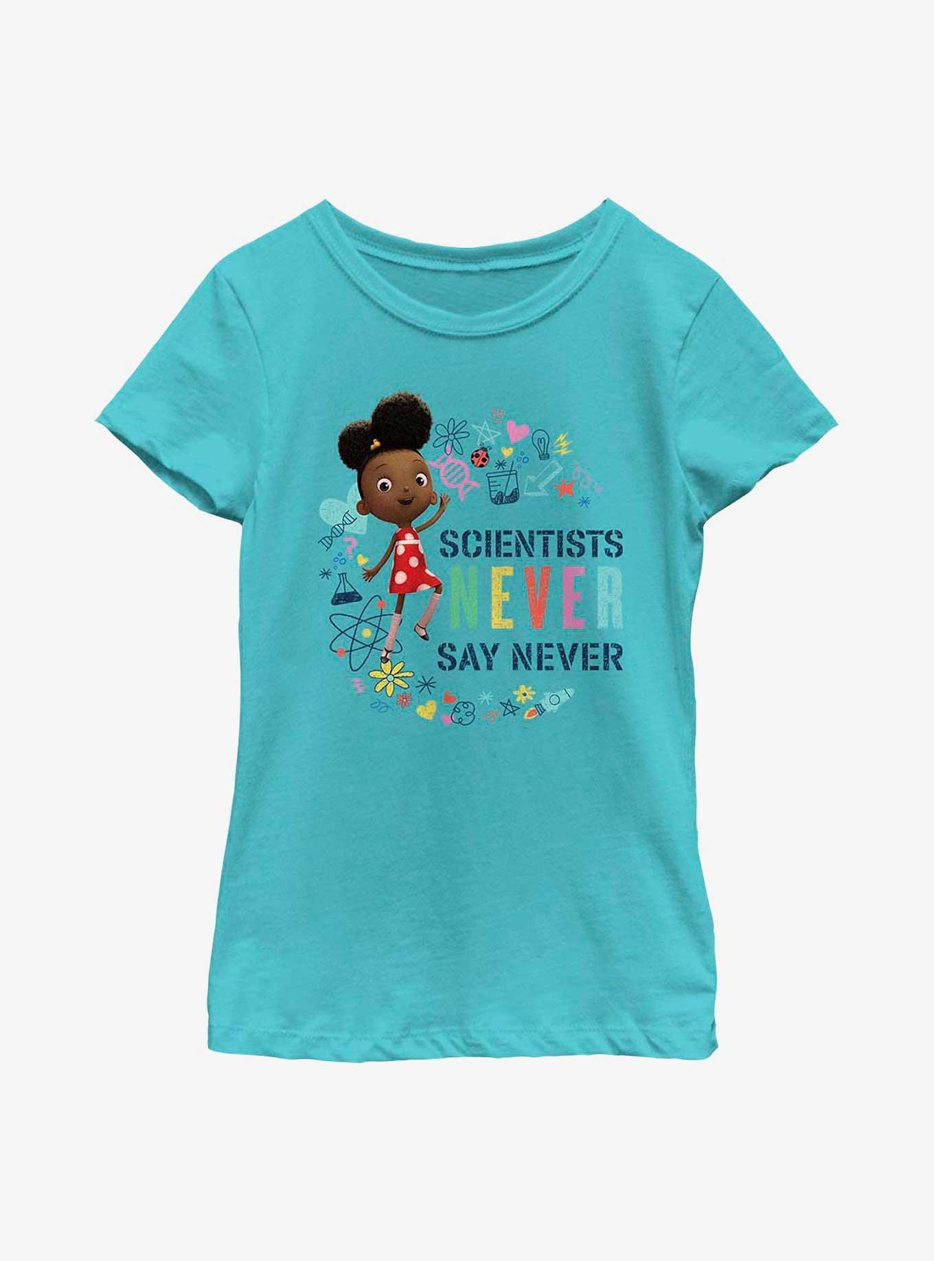 Ada Twist, Scientist Never Say Never Youth Girls T-Shirt, , hi-res