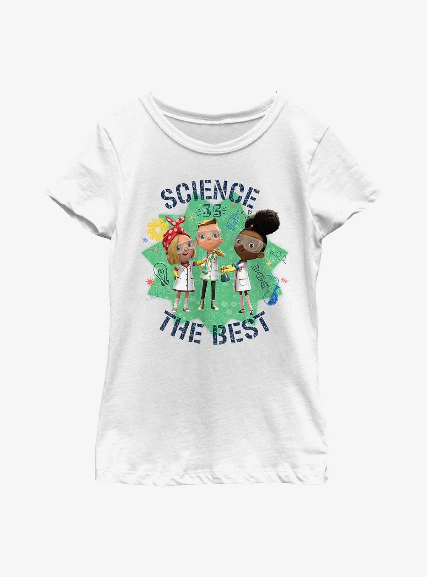 Ada Twist, Scientist Science Is The Best Youth Girls T-Shirt, WHITE, hi-res