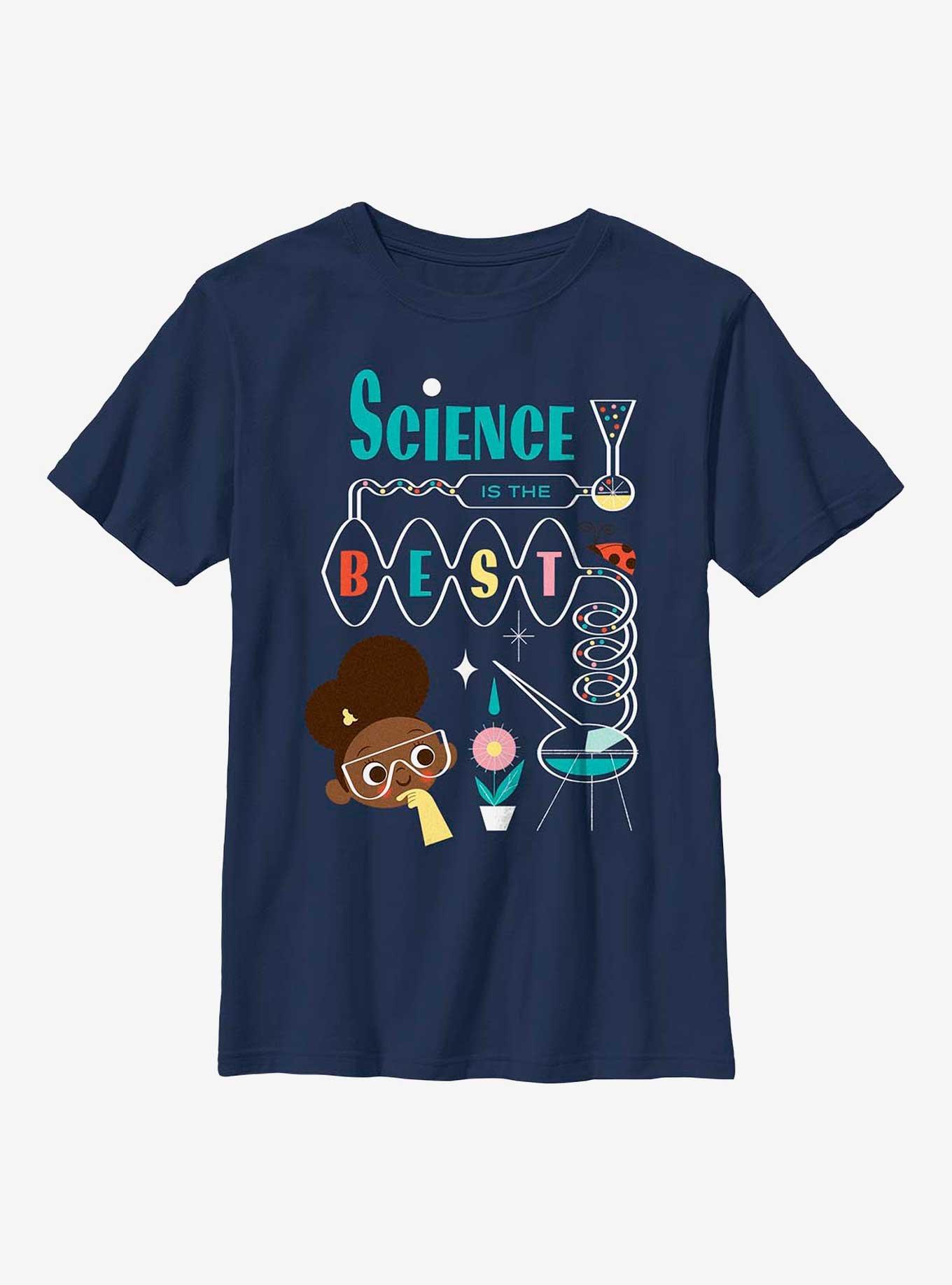 Ada Twist, Scientist Science Is The Best Titration Youth T-Shirt, NAVY, hi-res