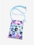 Fairy Tail Chibi Characters Passport Crossbody Bag, , hi-res