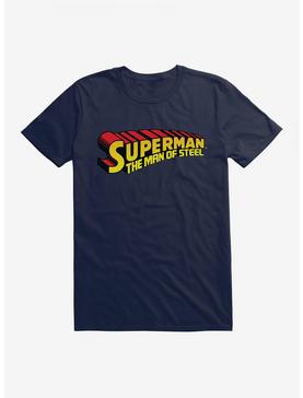DC Comics Superman Of Steel Logo T-Shirt, MIDNIGHT NAVY, hi-res