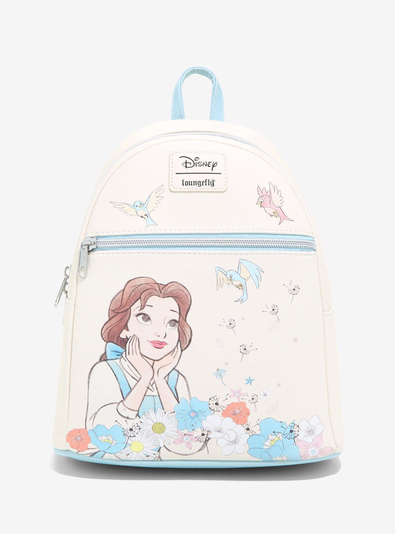 LOUNGEFLY Disney Princess Castle Series Belle BATB Mini Backpack