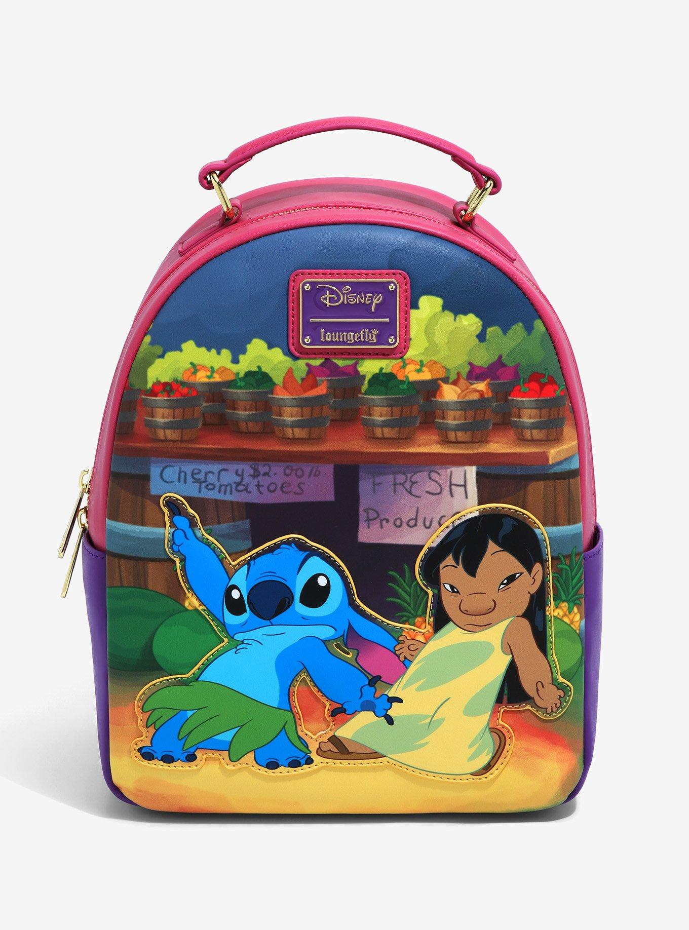 Disney Skirt Blue Bag Loungefly Mini Backpack Stitch Edition Lilo Luau Hula
