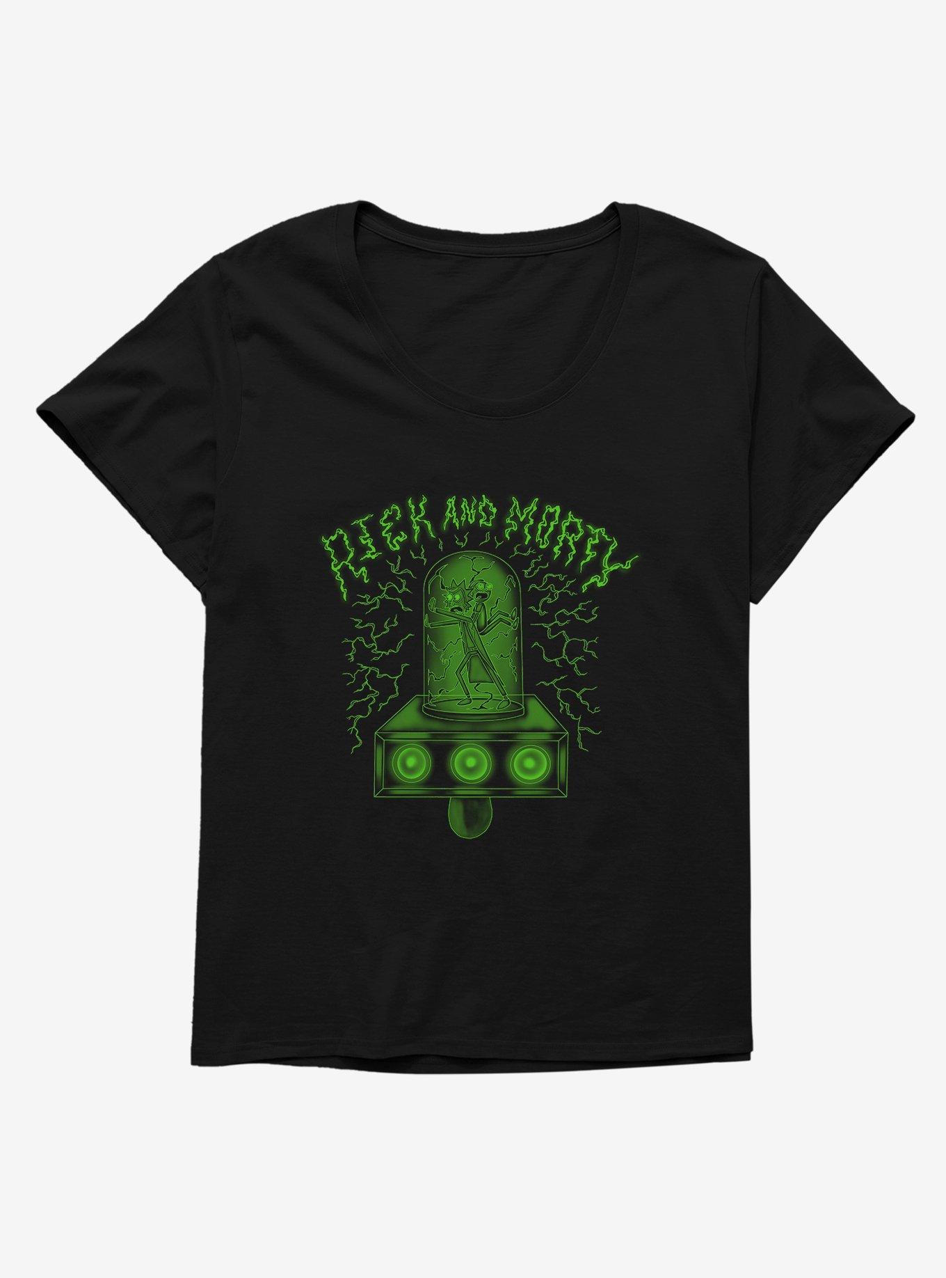 Rick And Morty Portal Gun T-Shirt Plus
