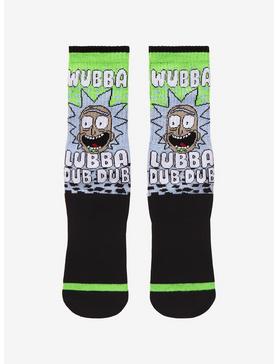 Rick And Morty Wubba Lubba Dub Dub Crew Socks, , hi-res