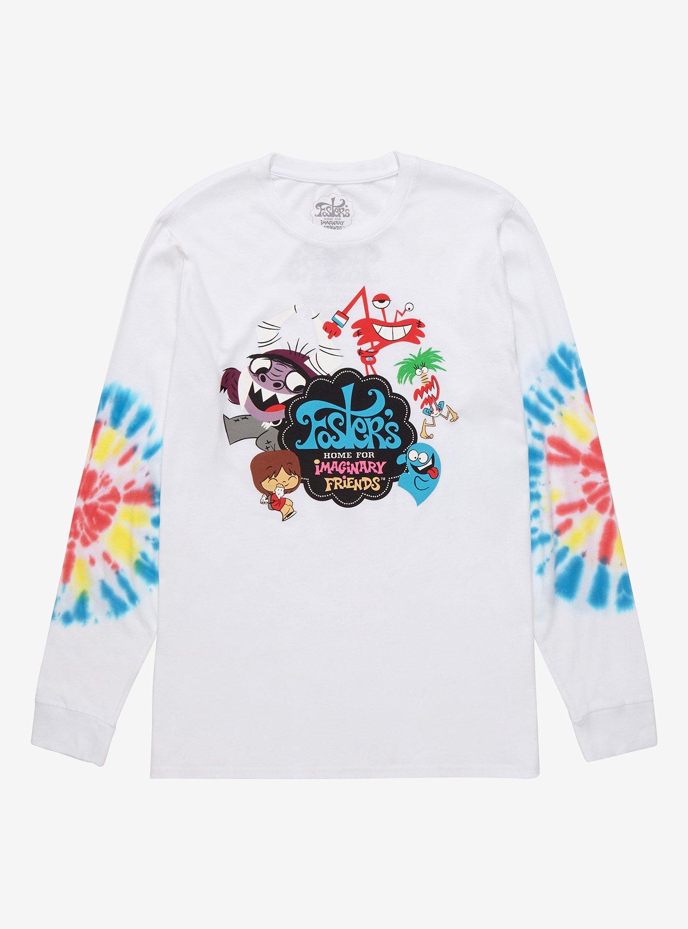 Foster’s Home for Imaginary Friends Group Tie-Dye Long Sleeve T-Shirt - BoxLunch Exclusive , , hi-res