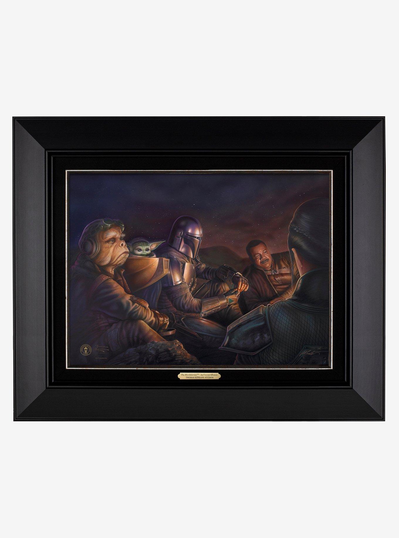 Star Wars The Mandalorian Uneasy Alliance 12" X 16" Canvas Classics