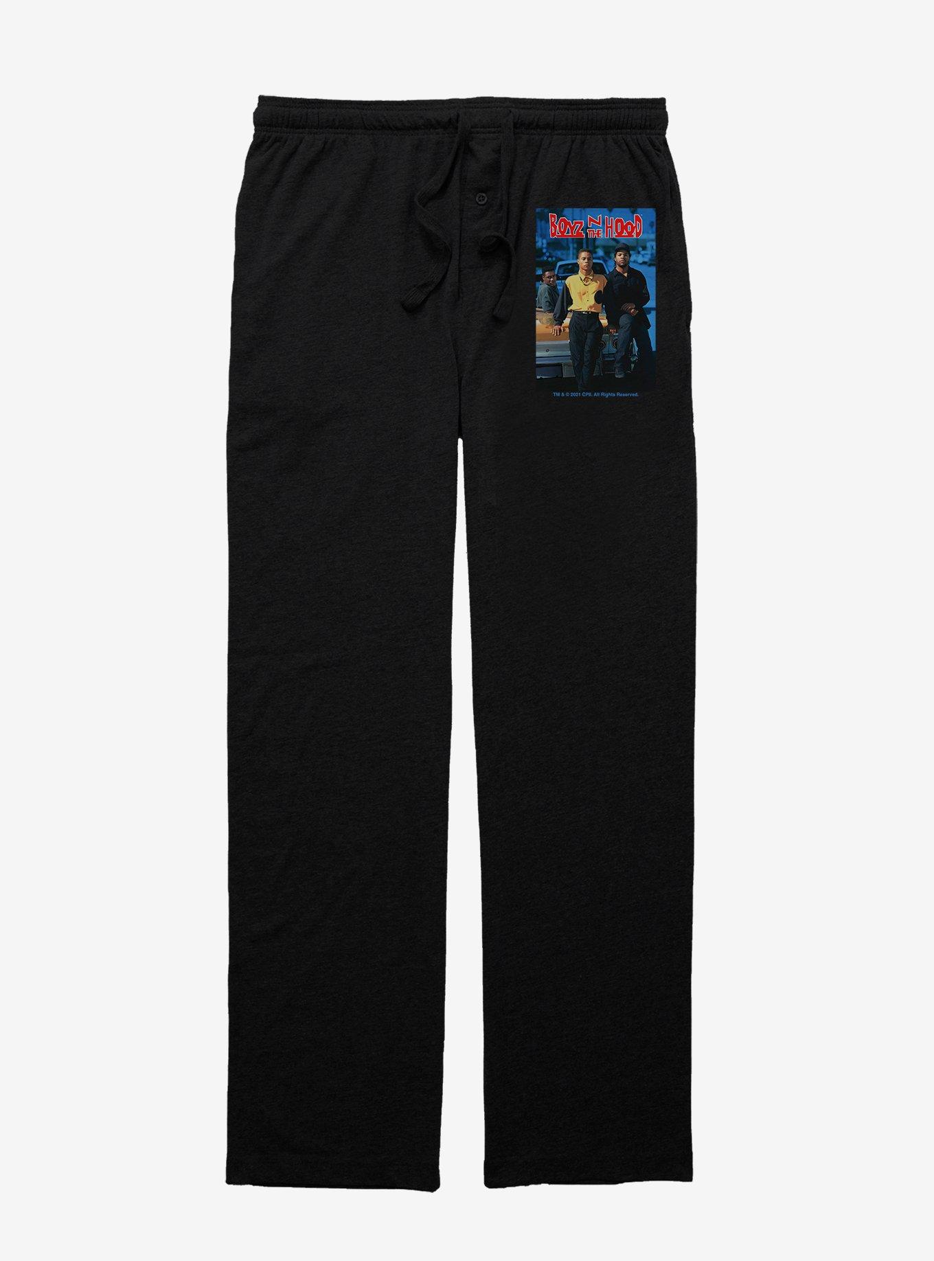 Boyz N The Hood Movie Poster Pajama Pants, BLACK, hi-res