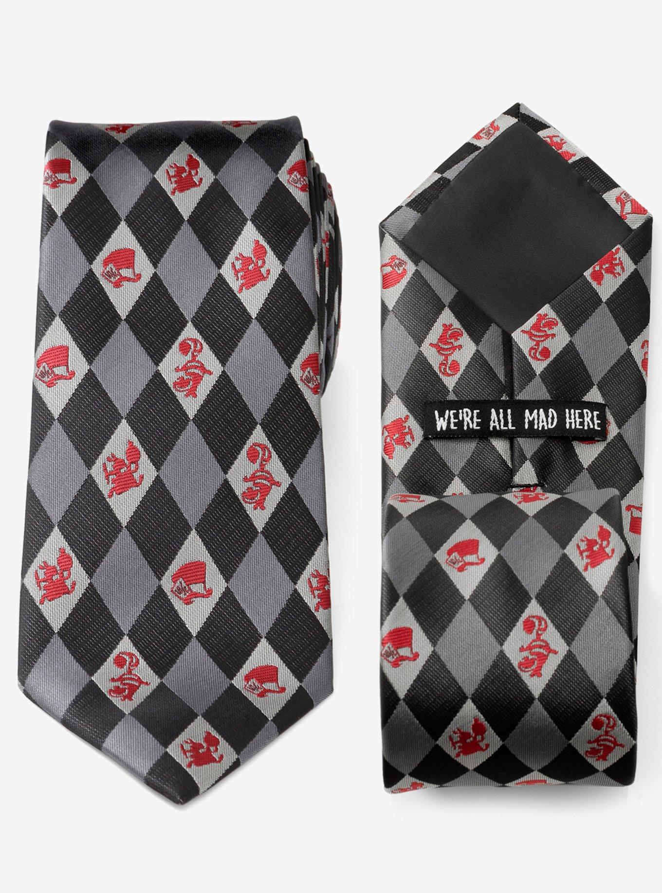 Disney Alice In Wonderland Gray Tie, , hi-res