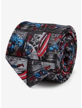 Marvel Captain America Comic Grey Tie, , hi-res