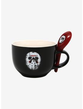 Friday The 13th Mask Soup Mug & Spoon, , hi-res