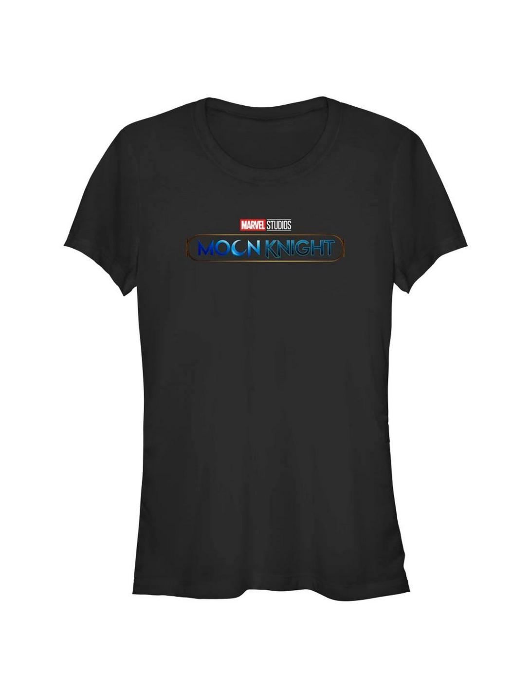 Marvel Moon Knight Main Logo Junior's T-Shirt, BLACK, hi-res