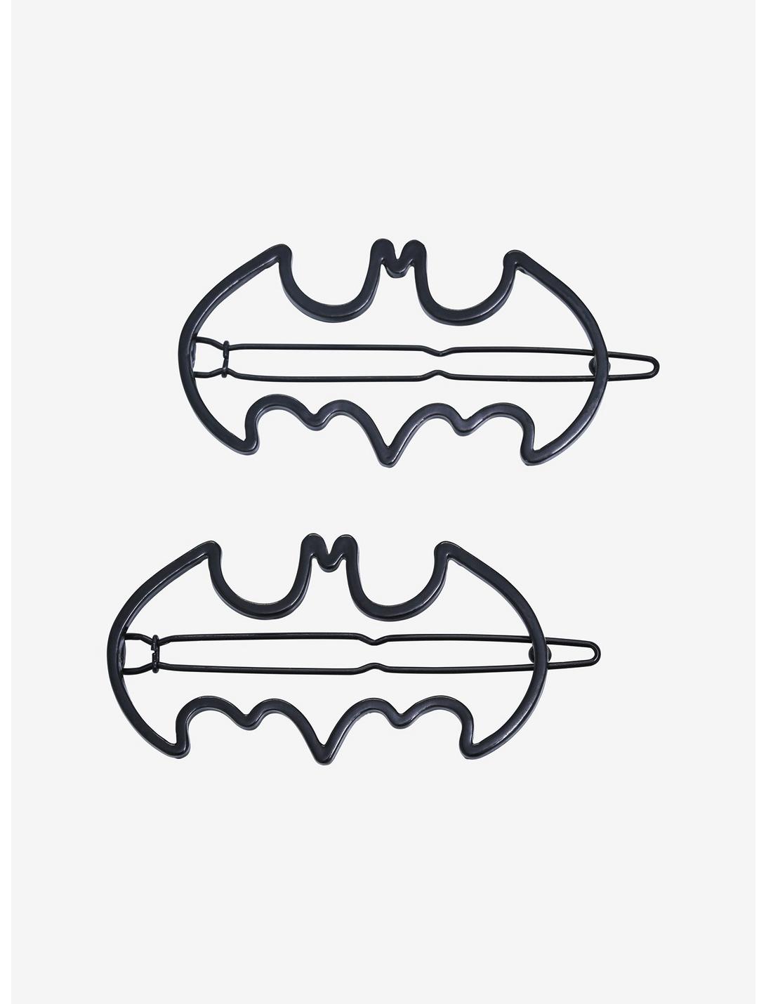 DC Comics Batman Bat Logo Hair Clip Set - BoxLunch Exclusive, , hi-res