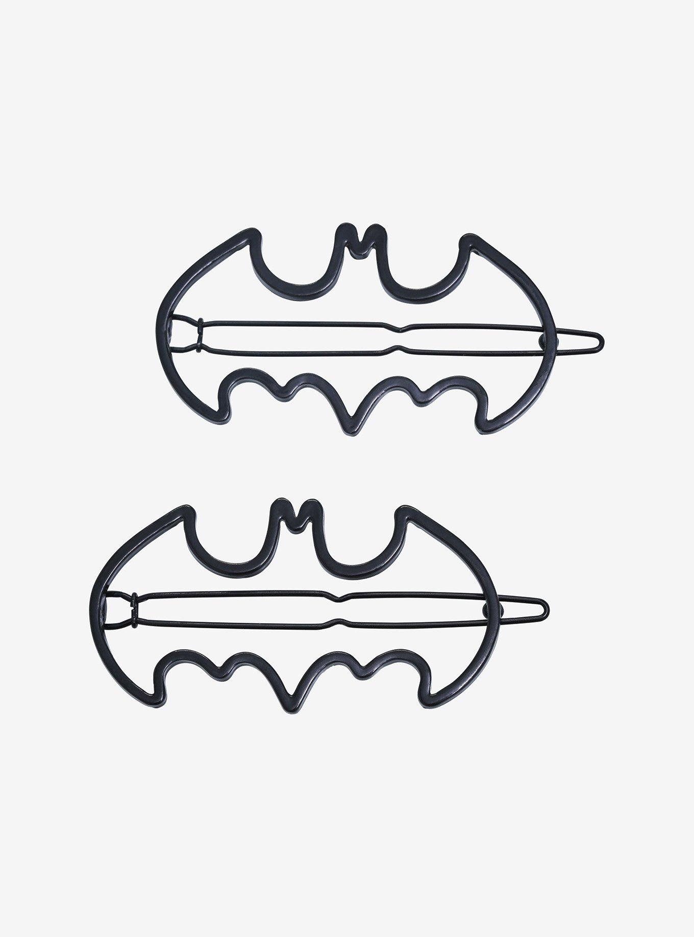 DC Comics Batman Bat Logo Hair Clip Set - BoxLunch Exclusive, , hi-res