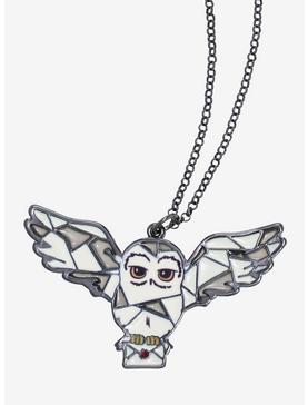 Harry Potter Hedwig Stained Glass Necklace - BoxLunch Exclusive, , hi-res