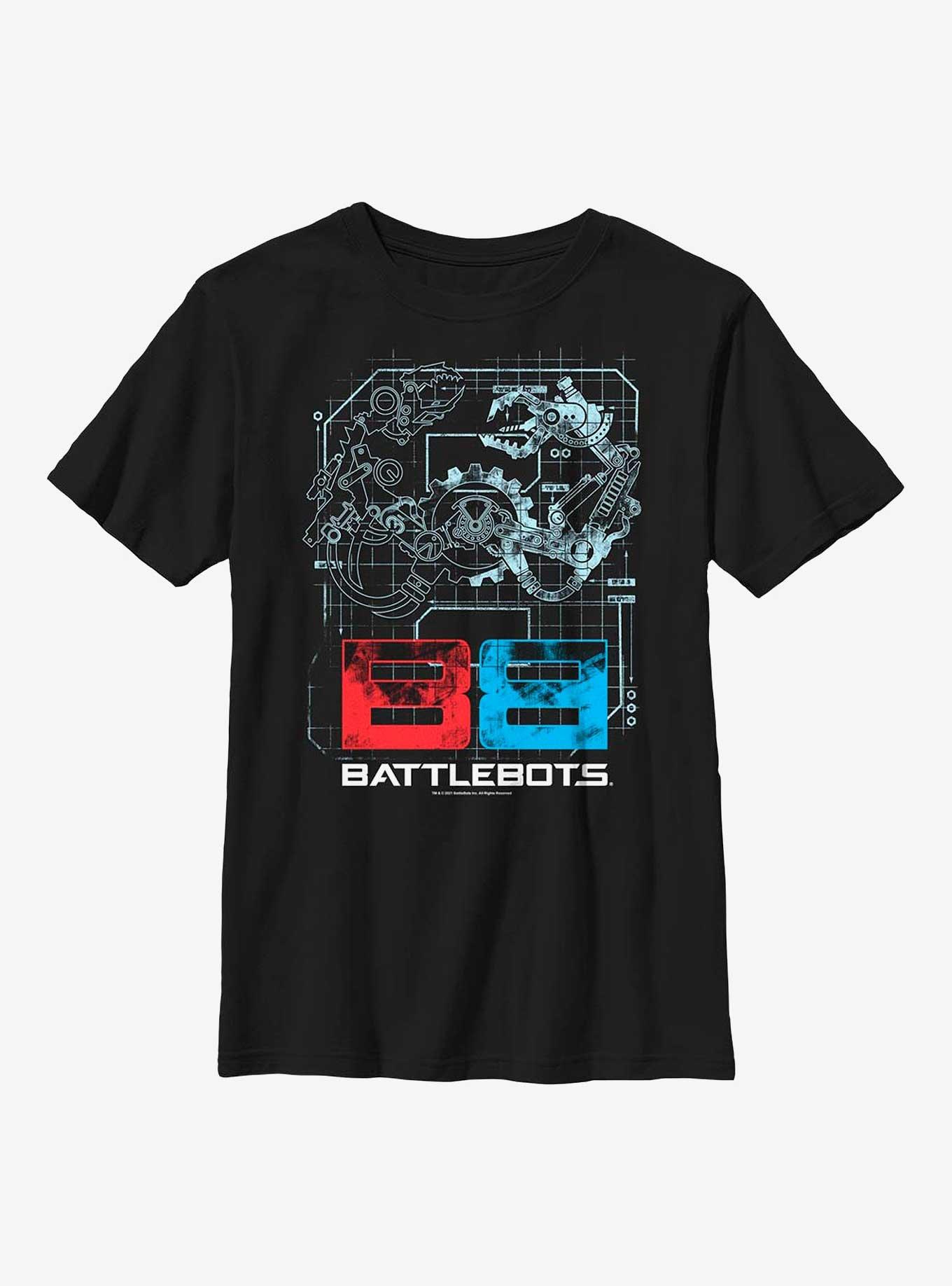 BattleBots Battle Grid Youth T-Shirt, BLACK, hi-res