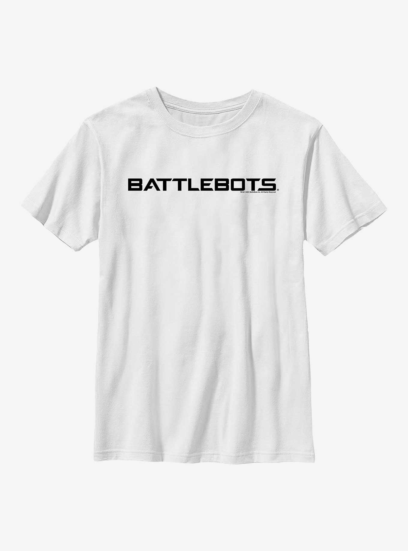 BattleBots Classic Logo Youth T-Shirt, WHITE, hi-res