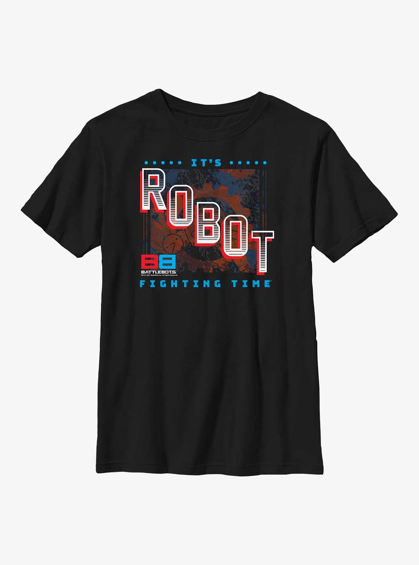 BattleBots Fighting Time Youth T-Shirt, BLACK, hi-res