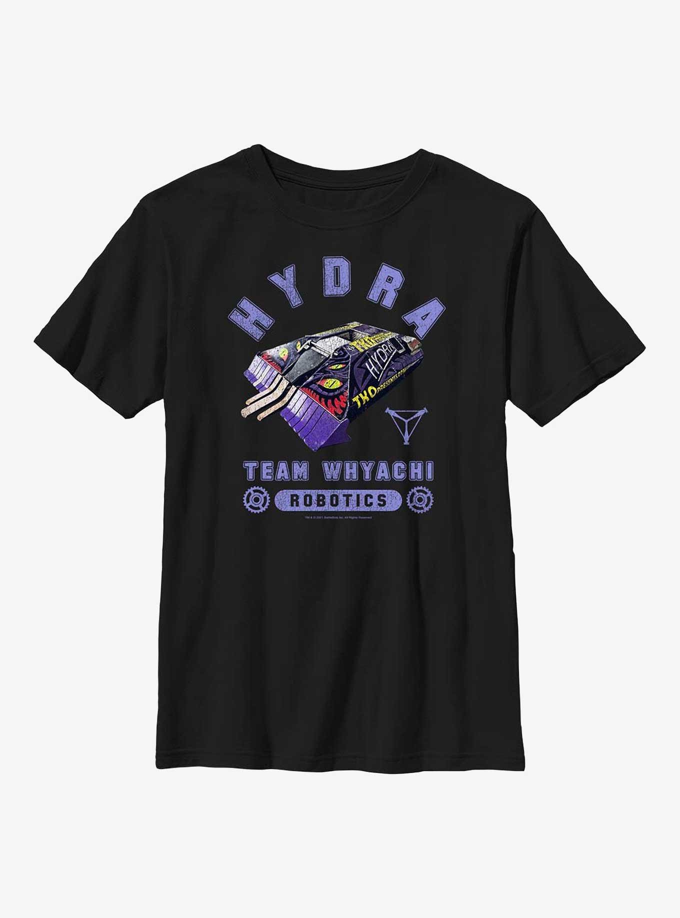 BattleBots Hydra Class Youth T-Shirt, BLACK, hi-res