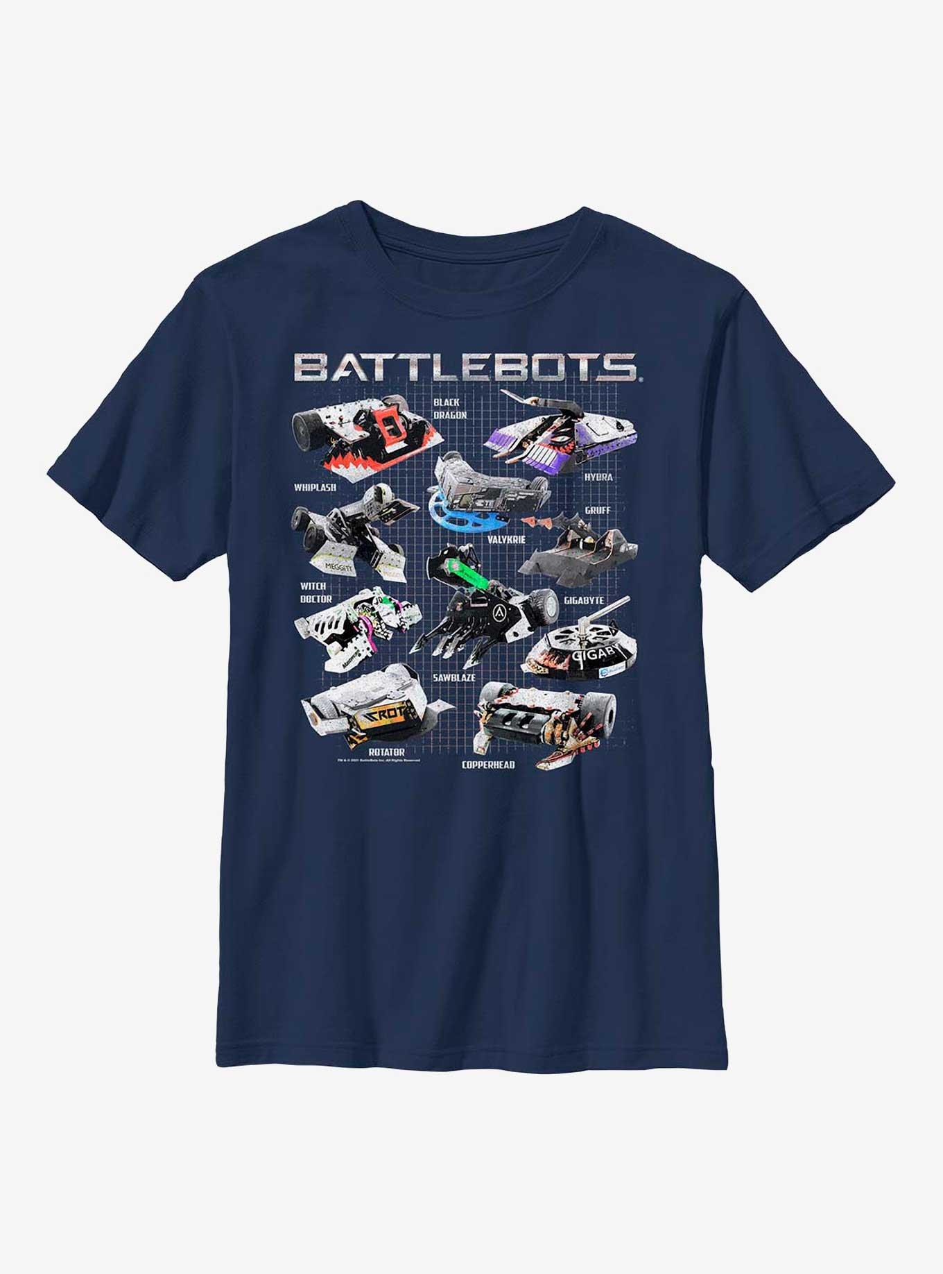 BattleBots Textbook Group Youth T-Shirt, NAVY, hi-res