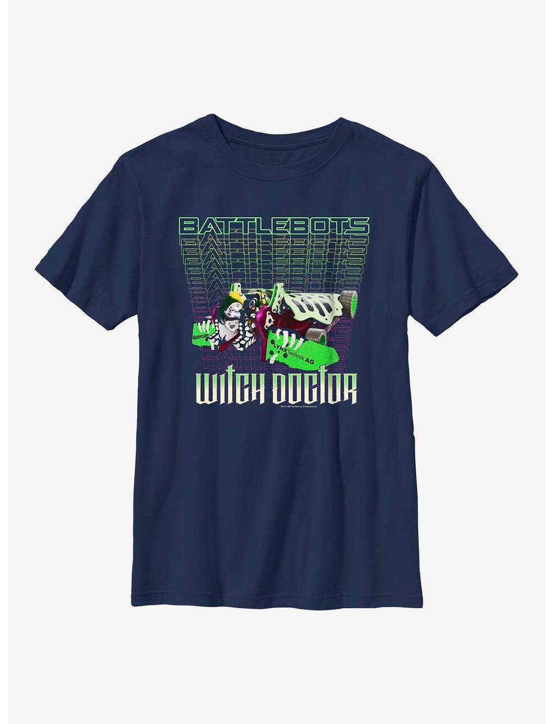 BattleBots Witch Doctor Youth T-Shirt, NAVY, hi-res