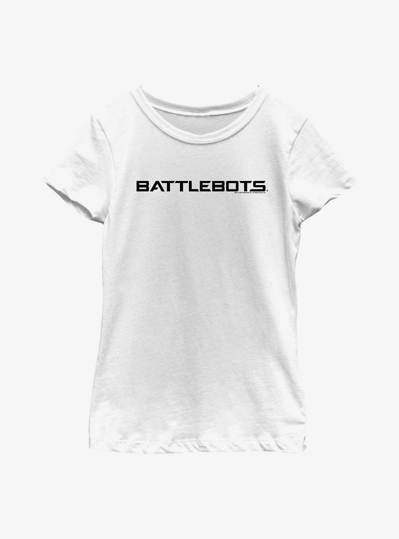 BattleBots Classic Logo Youth T-Shirt, WHITE, hi-res