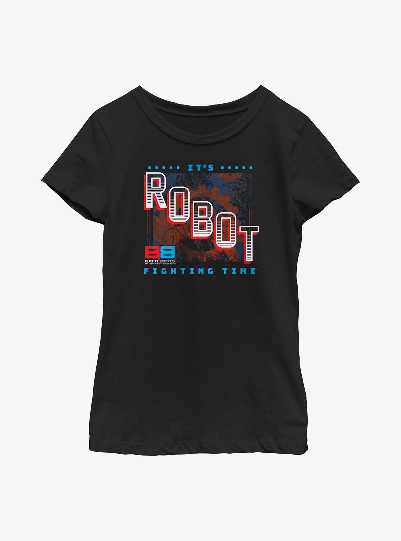 BattleBots Fighting Time Youth T-Shirt, BLACK, hi-res