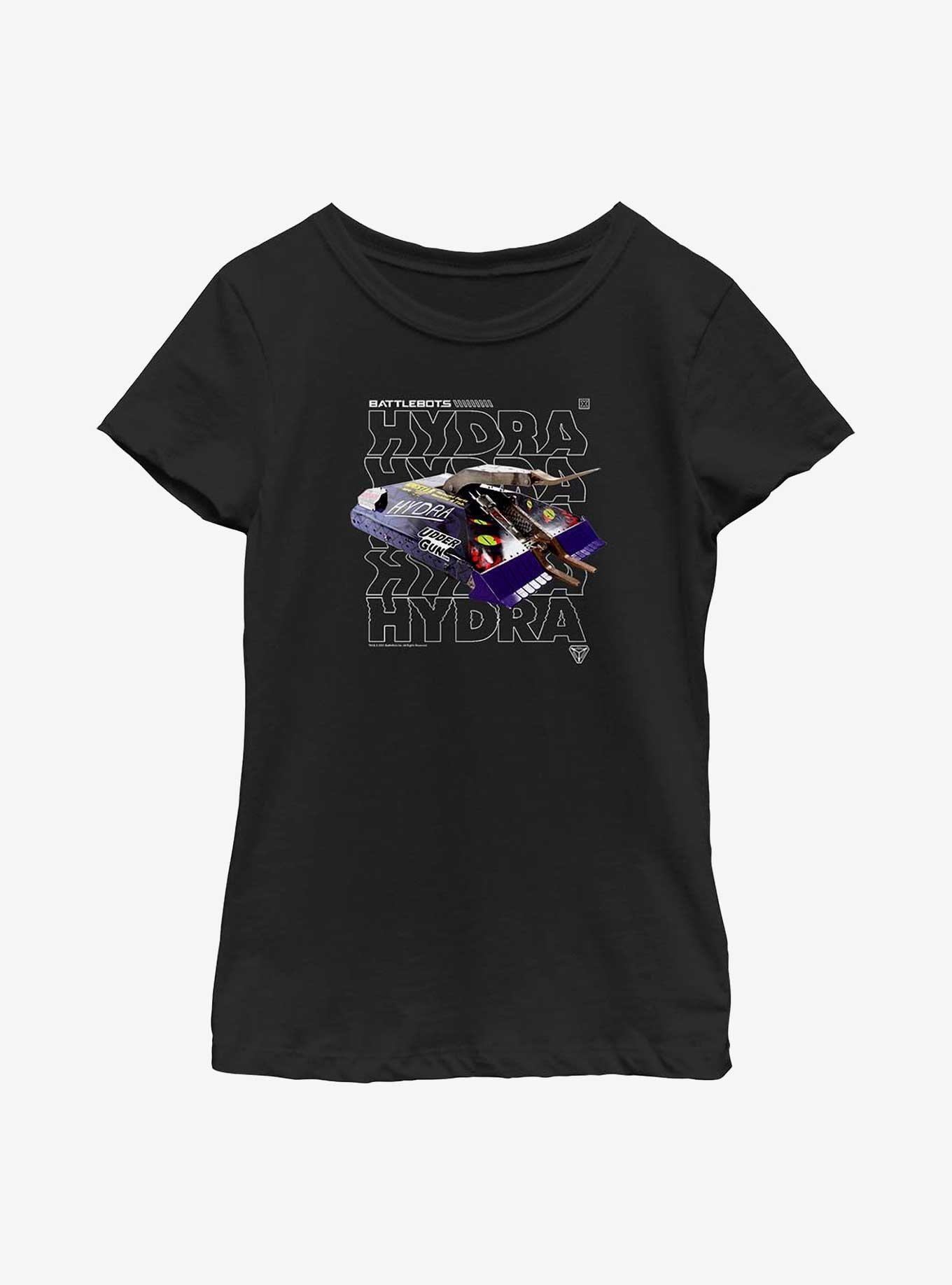 BattleBots Hydra Hero Stack Text Youth T-Shirt, , hi-res