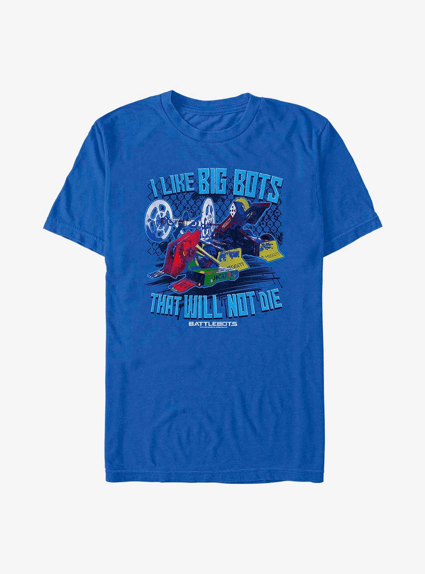 BattleBots I Like Big Bots T-Shirt, ROYAL, hi-res