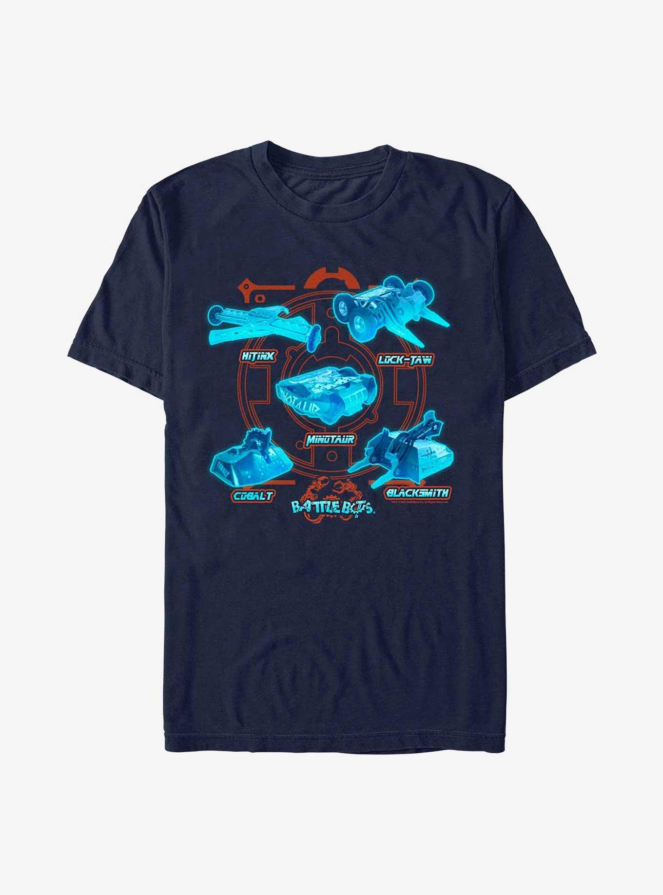 BattleBots Textbook Bots T-Shirt, NAVY, hi-res