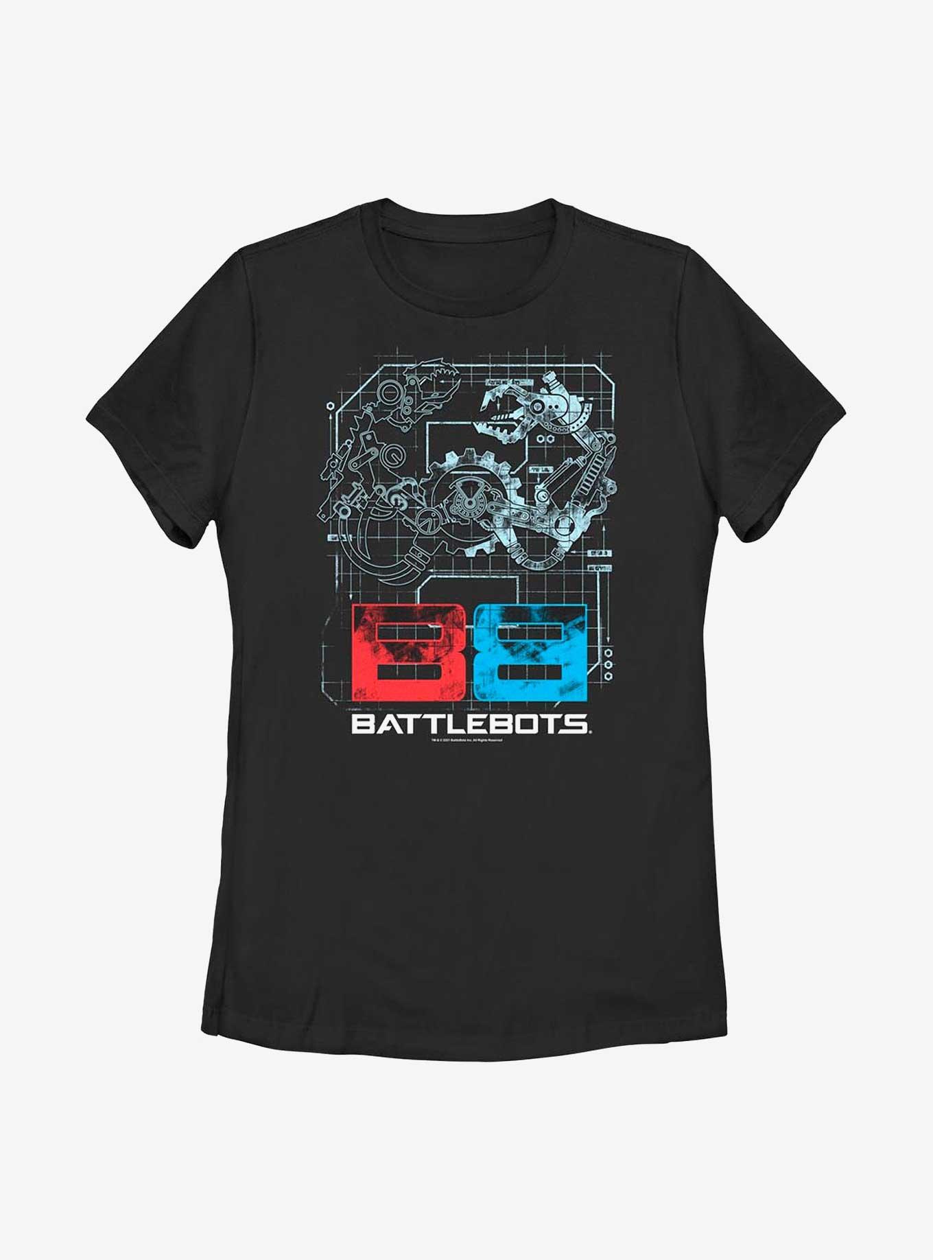 BattleBots Battle Grid Womens T-Shirt, BLACK, hi-res