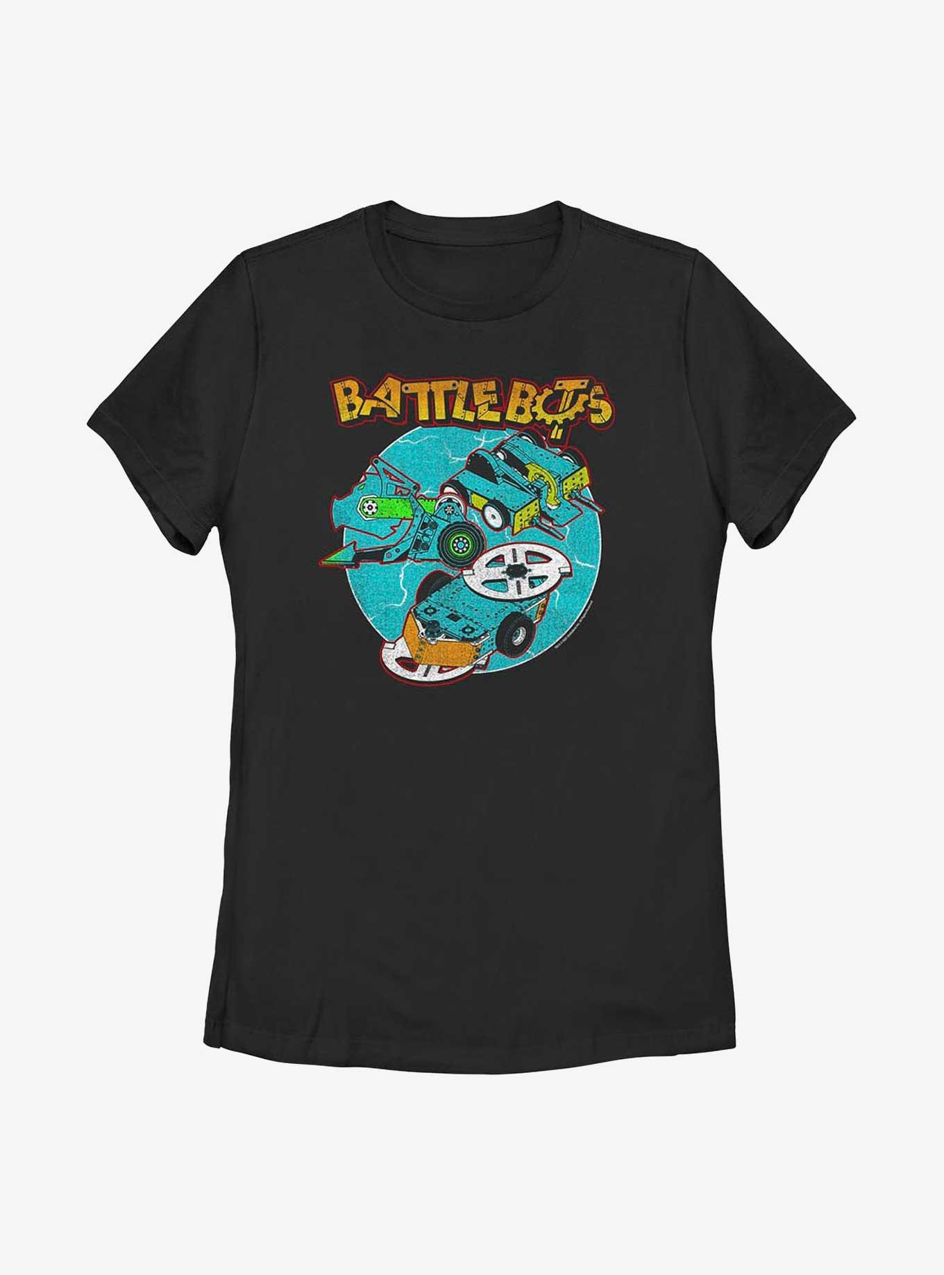 BattleBots Bot Lockup Womens T-Shirt, BLACK, hi-res