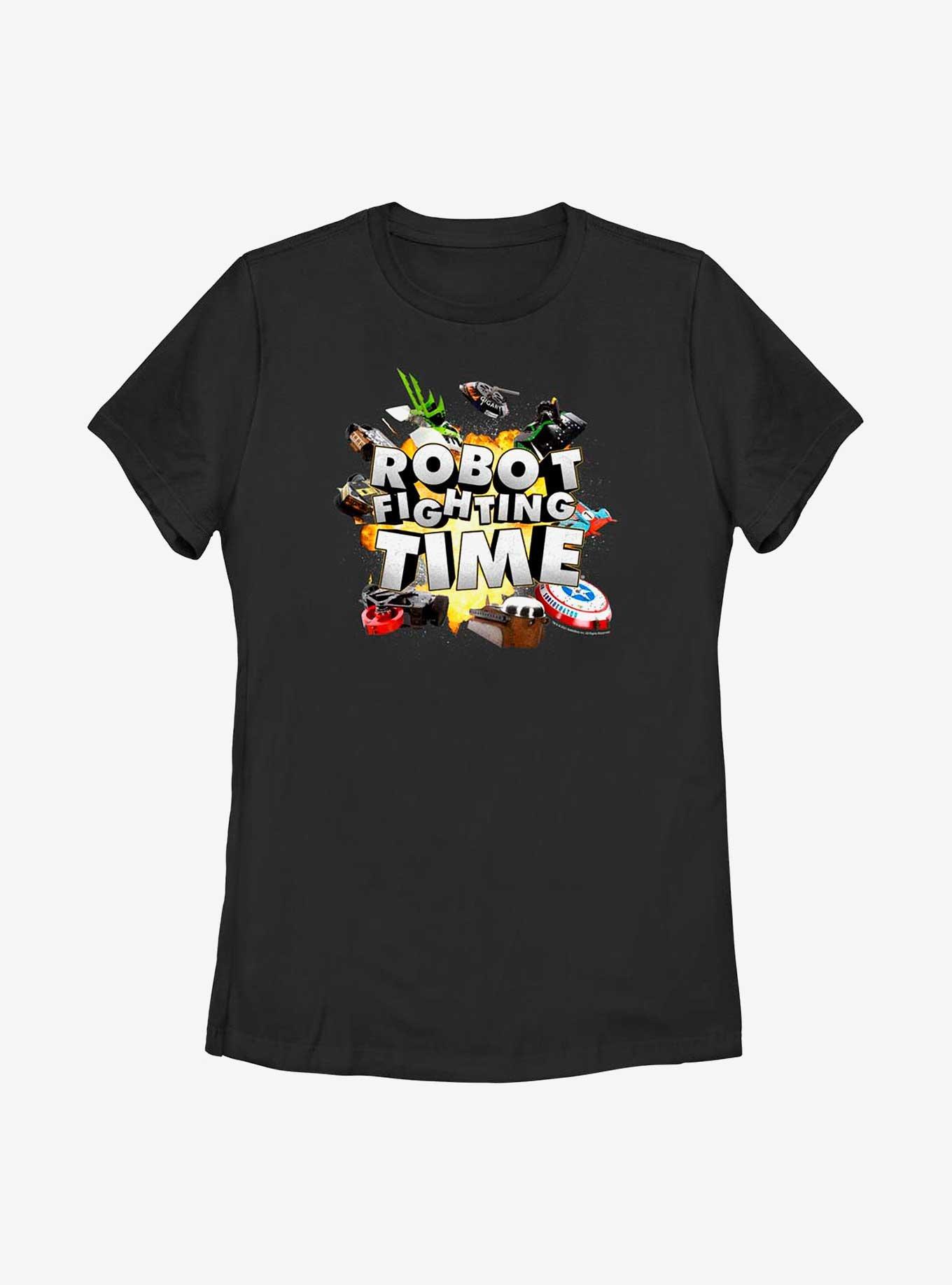 BattleBots Robot Fighting Time Womens T-Shirt, BLACK, hi-res