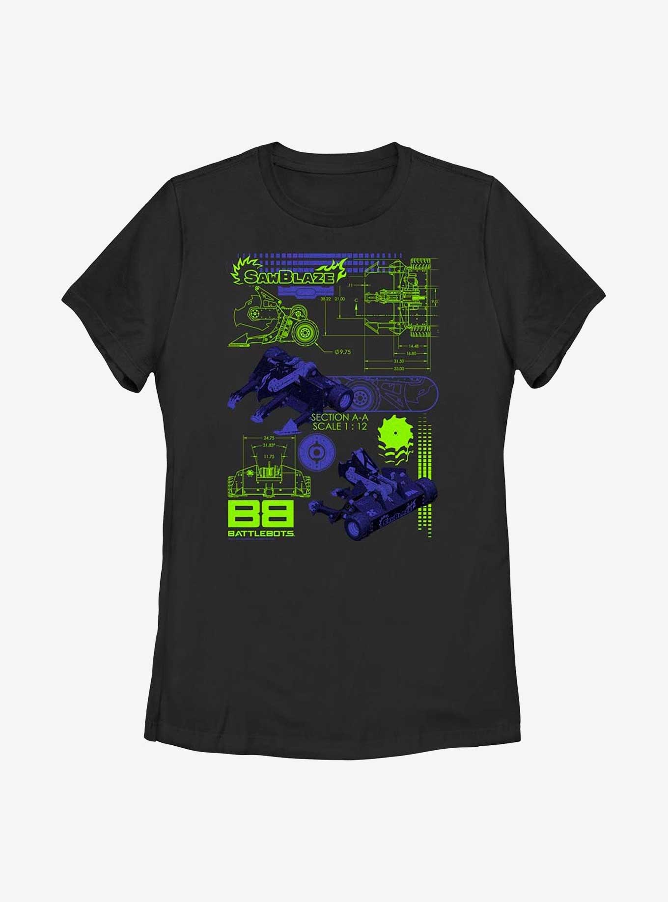 BattleBots The Plan Womens T-Shirt, BLACK, hi-res