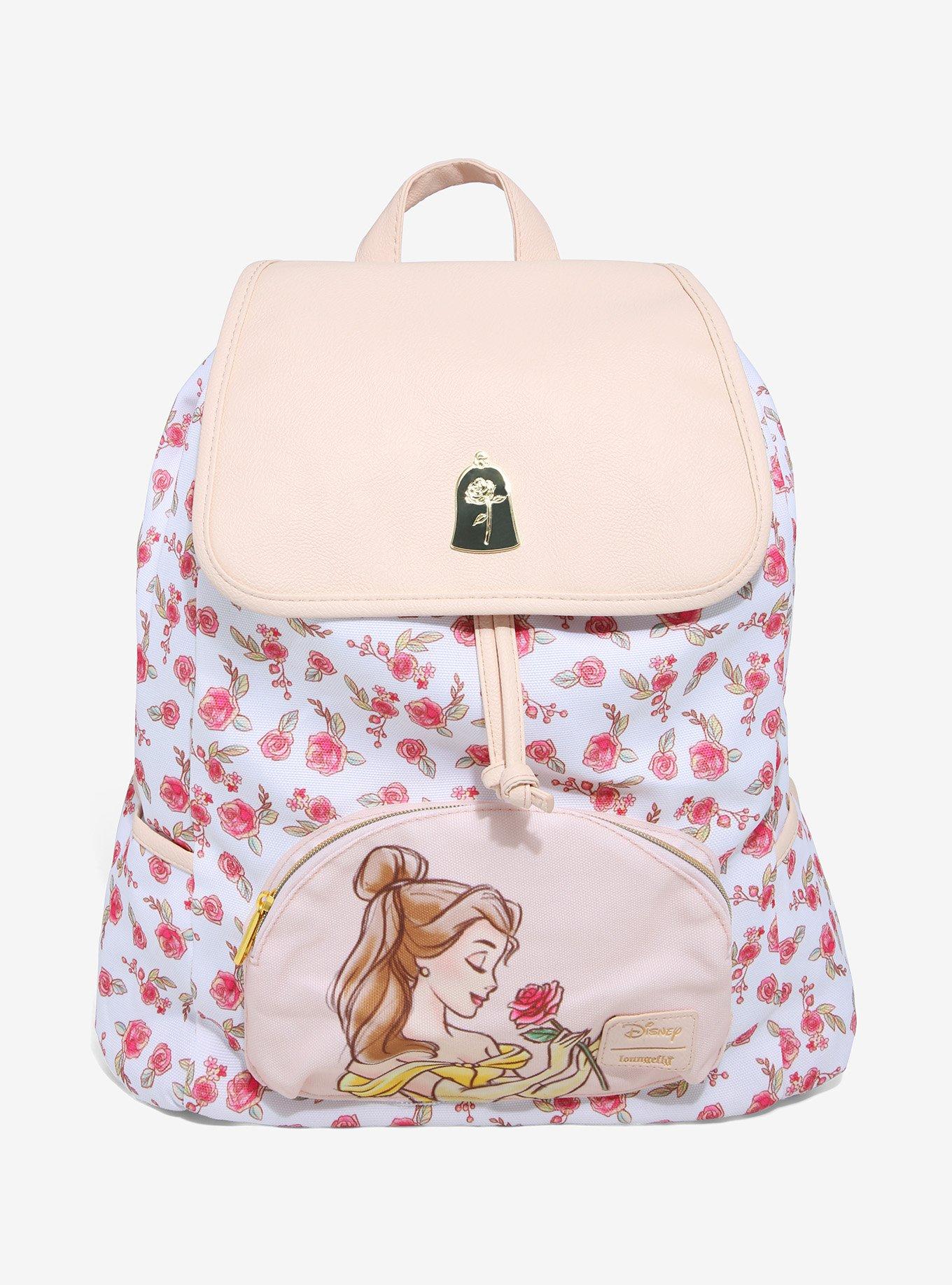 Loungefly Disney Beauty And The Beast Rose Belle Slouch Backpack Hot