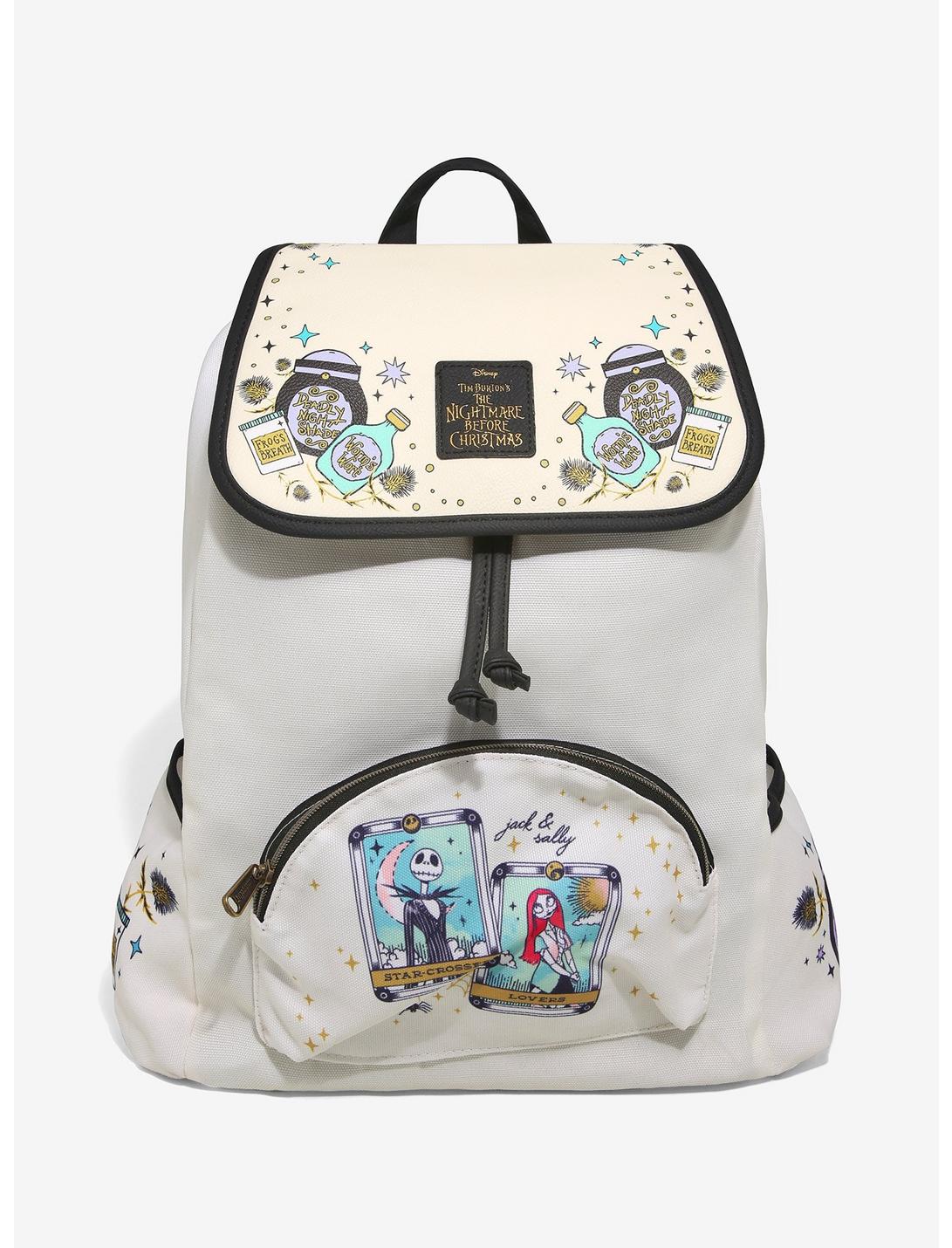 Loungefly The Nightmare Before Christmas Tarot Card Slouch Backpack, , hi-res