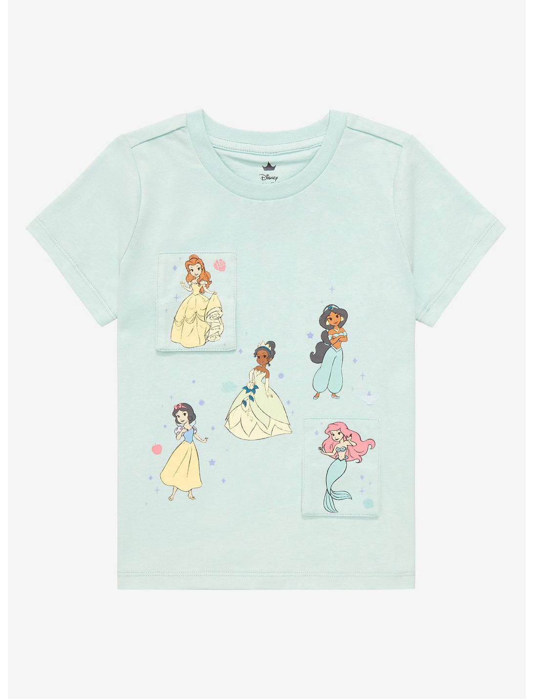 Disney Princess Character Portraits Toddler T-Shirt - BoxLunch Exclusive, AQUA, hi-res