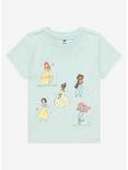 Disney Princess Character Portraits Toddler T-Shirt - BoxLunch Exclusive, AQUA, hi-res