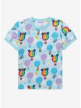 Disney Mickey Mouse & Friends Air Balloons Toddler T-Shirt - BoxLunch Exclusive, LIGHT BLUE, hi-res