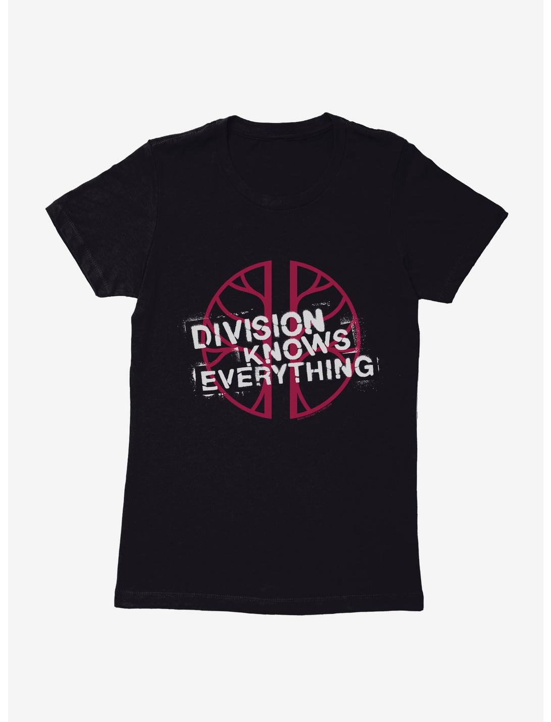 Doctor Who Division Knows Everything Womens T-Shirt, BLACK, hi-res