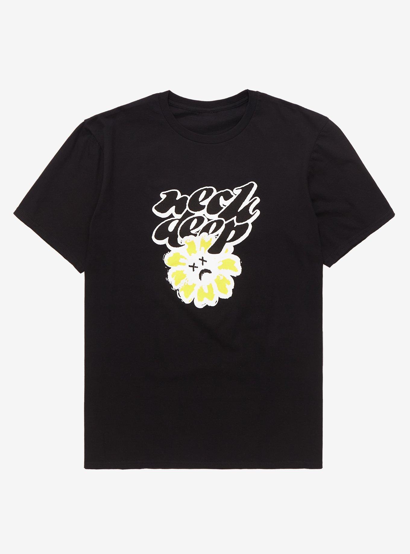 Neck Deep Pushing Daisies T-Shirt, BLACK, hi-res