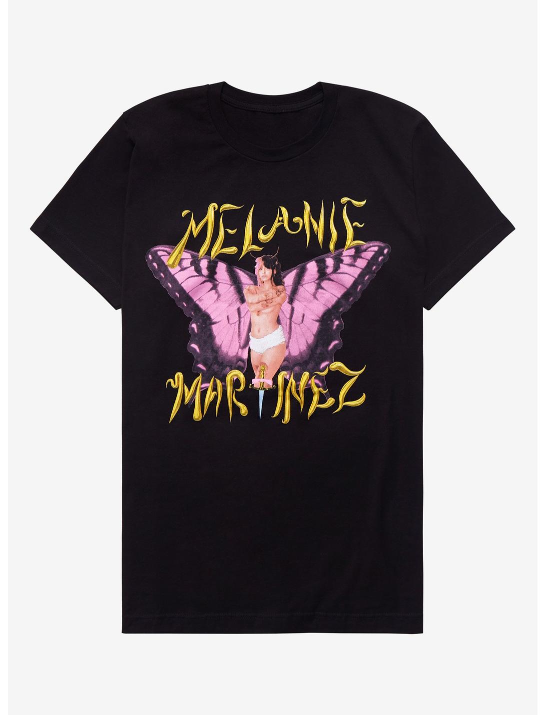 Melanie Martinez Butterfly Portrait T-Shirt, BLACK, hi-res