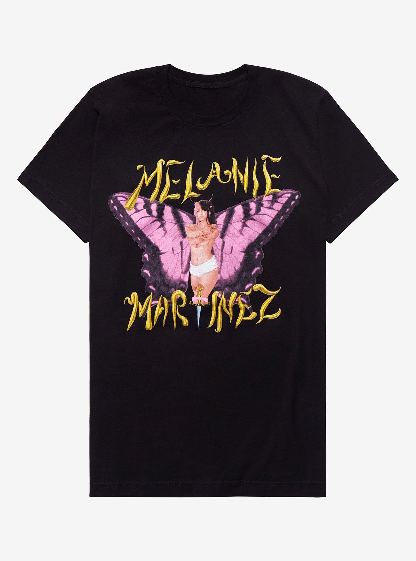 Melanie Martinez Butterfly Portrait T-Shirt, BLACK, hi-res